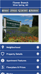 Mobile Screenshot of flowerbranchapartments.com